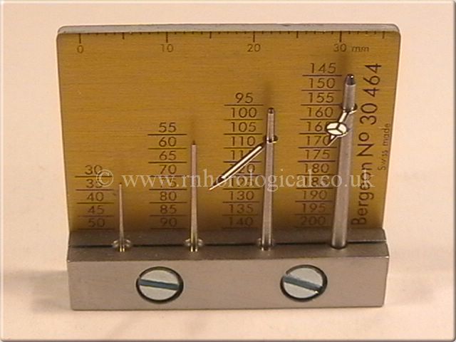 Watch hand outlet gauge